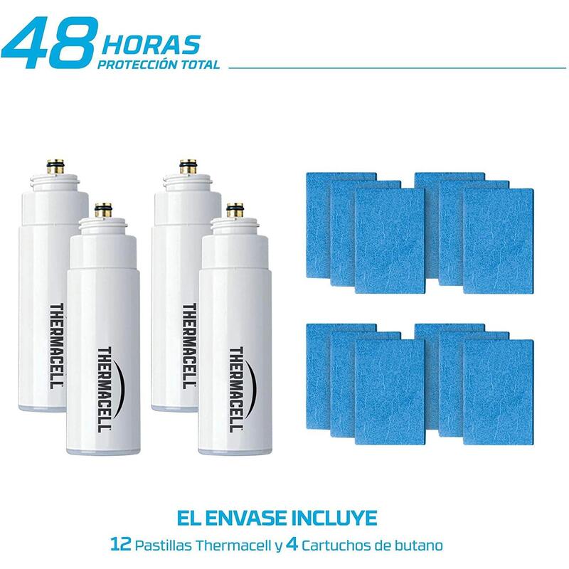 Recambio Anti Mosquito dispositivos camping ThermaCELL Pack protección 48 horas