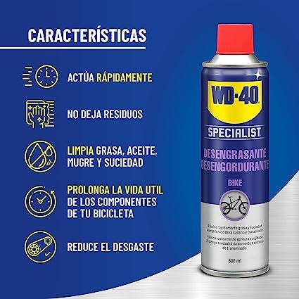 Desengrasante Cadenas Bicicleta en Spray WD-40 500ML