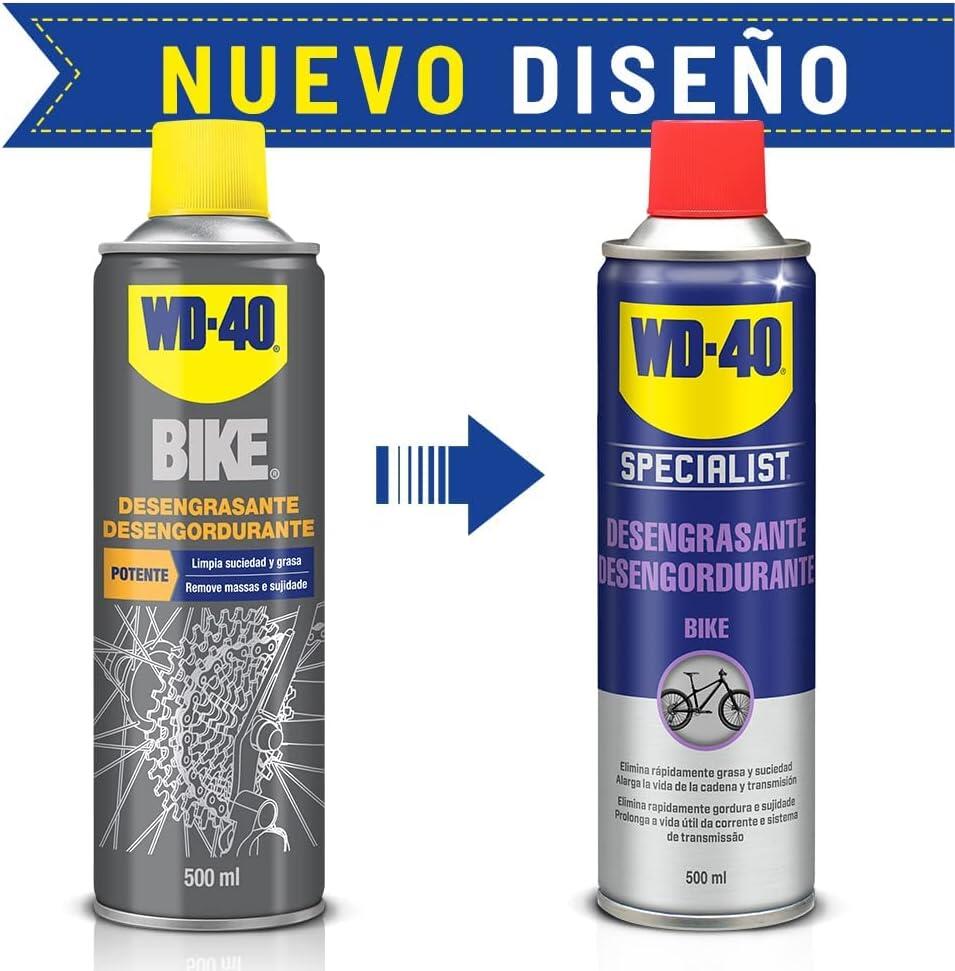 Desengrasante Cadenas Bicicleta en Spray WD-40 500ML 2/4