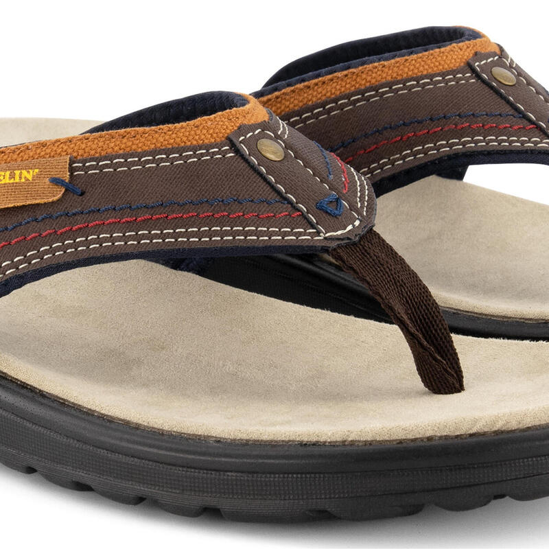 Comfortabele Slipper Trekking - Van PU Leer - Voor Heren - Fiksdal Slipper