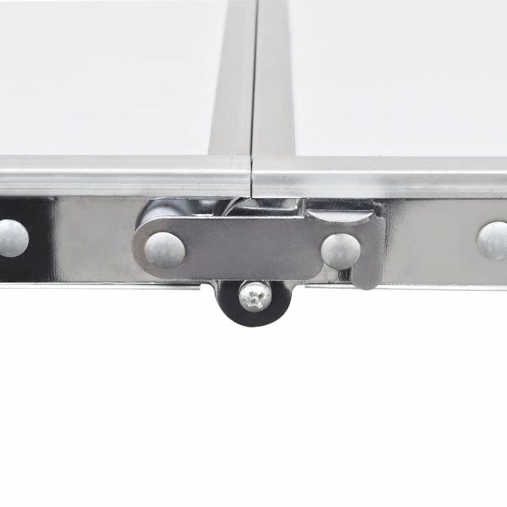 Mesita plegable de aluminio camping 180 x 60 cm 5/6