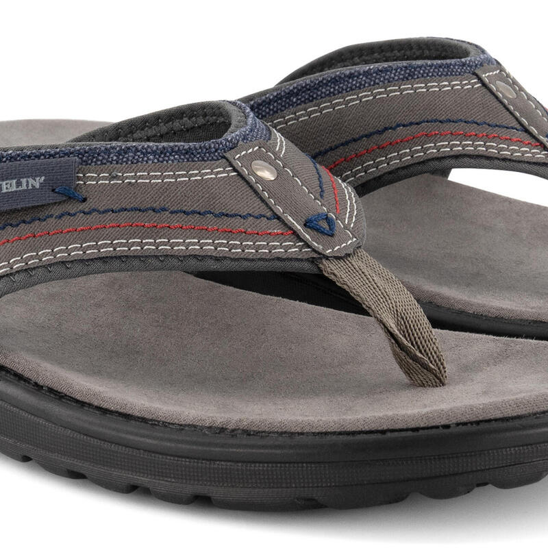 Comfortabele Slipper Trekking - Van PU Leer - Voor Heren - Fiksdal Slipper