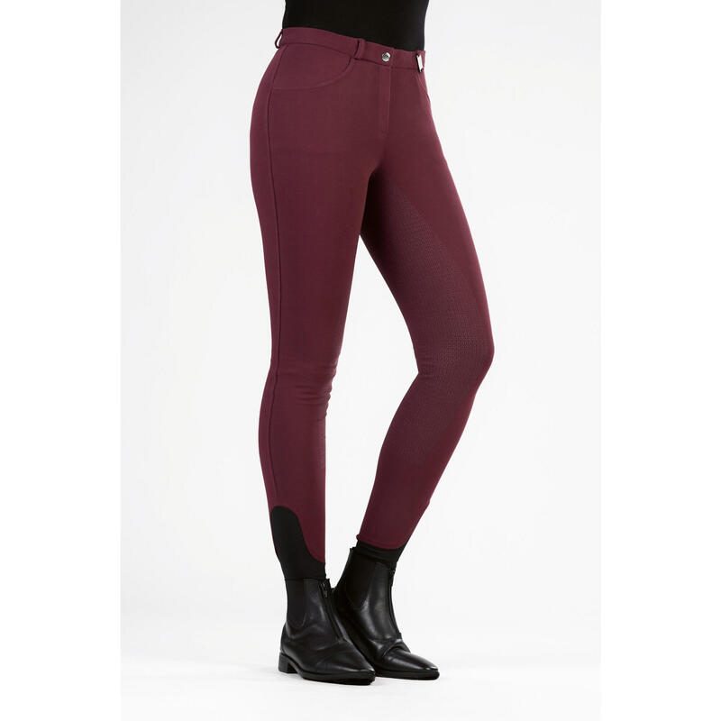 Damen Reithose Kate Silikon-Vollbesatz schwarz