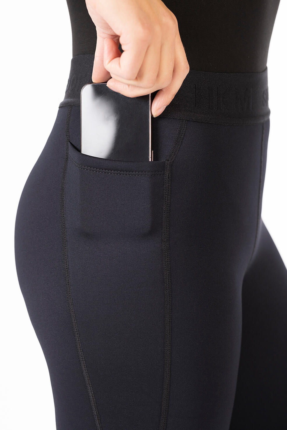 Leggings Sports basanes en tissu bleu foncé 4/5