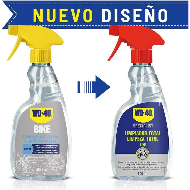 Desengrasante 500ml + Limpiador Total 500ml WD- 40 Mantenimiento de bicicletas