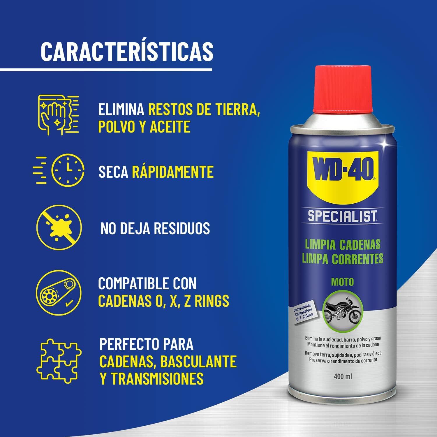 Limpia Cadenas WD-40  Spray 400ml 3/3