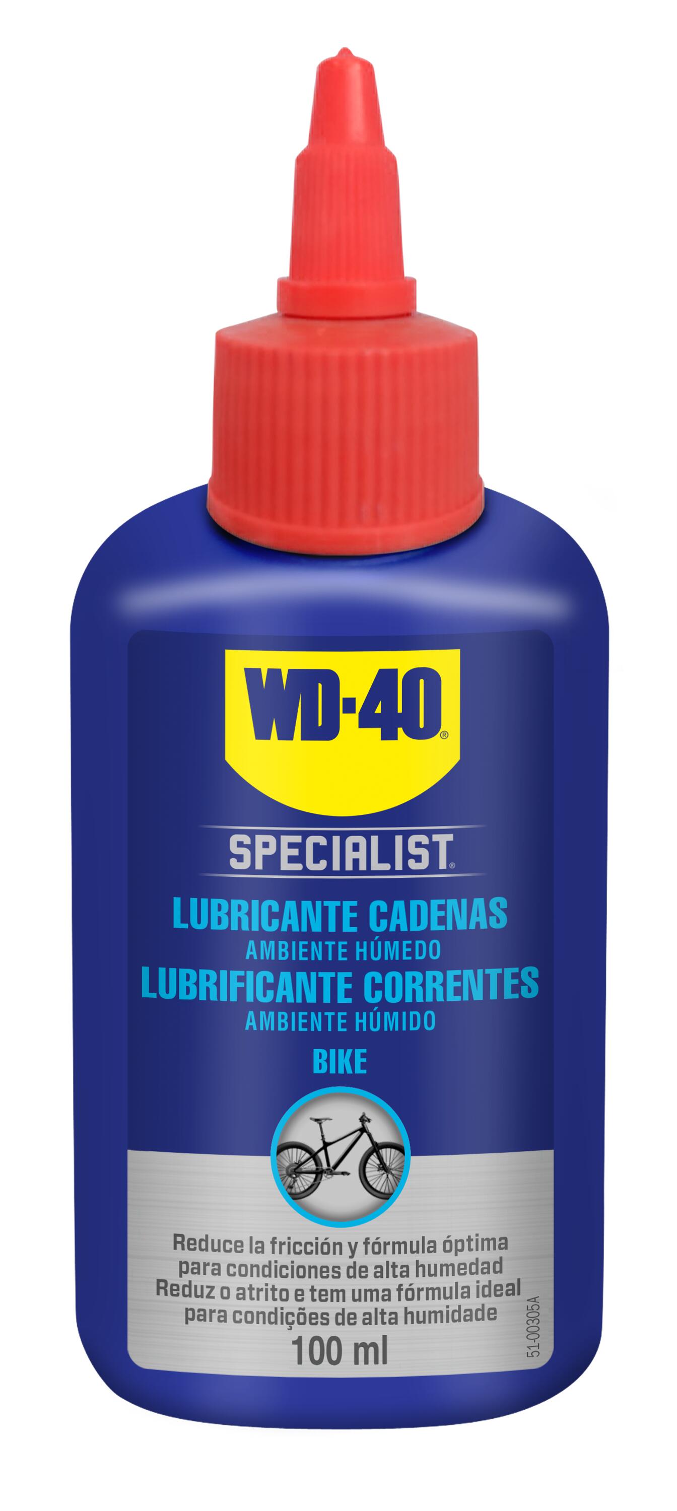 WD-40 Lubricante de Cadenas de Bicicleta WD-40 Ambiente Húmedo 100ml