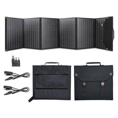 Pannello Solare Portatile Pieghevole 200W 18V Monocristallino Camper IP68 USB-C