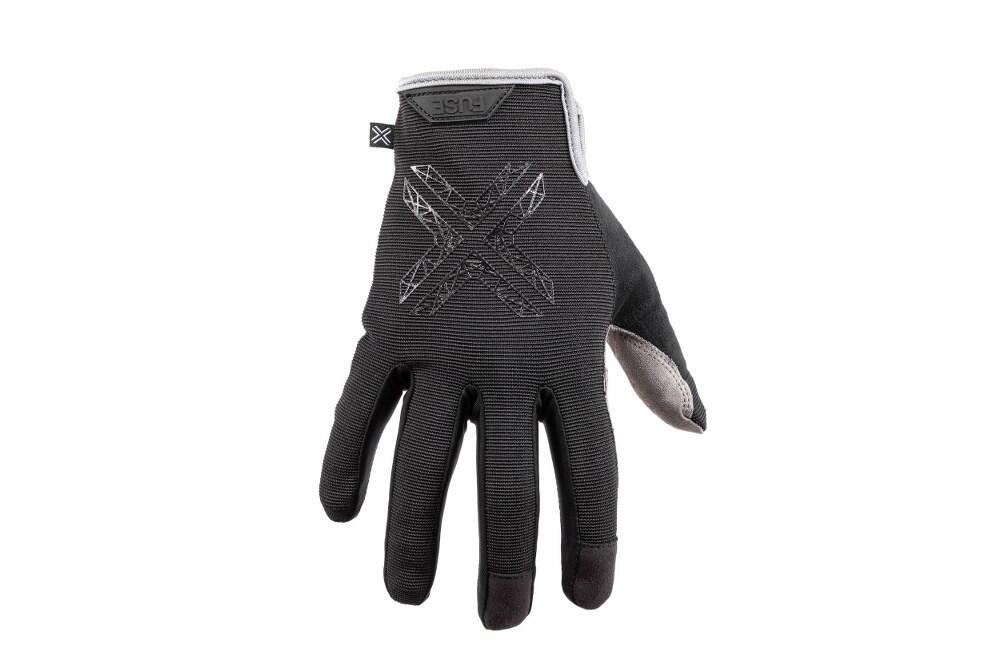 Rękawiczki Fuse Stealth BMX dla dorosłych, czarne, średnie