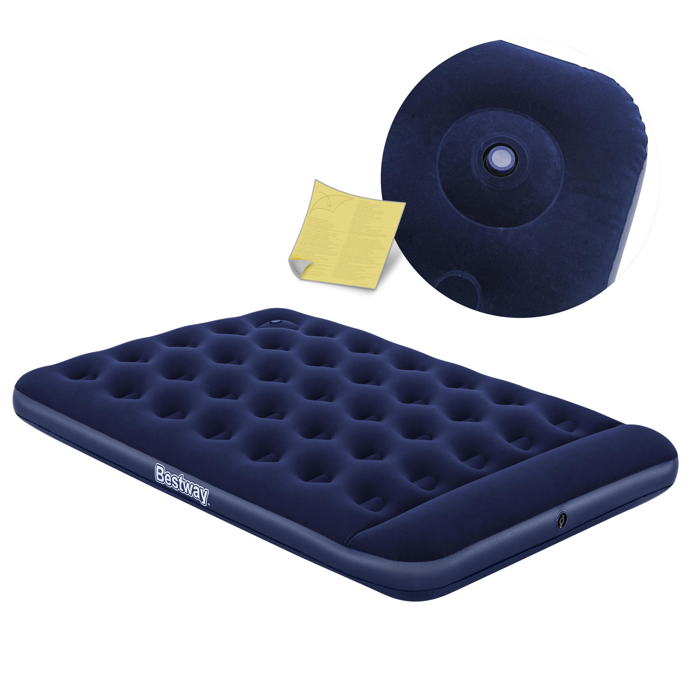 BESTWAY Wandern Luftmatratze Mit Integrierter Fußpumpe - Bestway 191 X 137 X 28 Cm blau