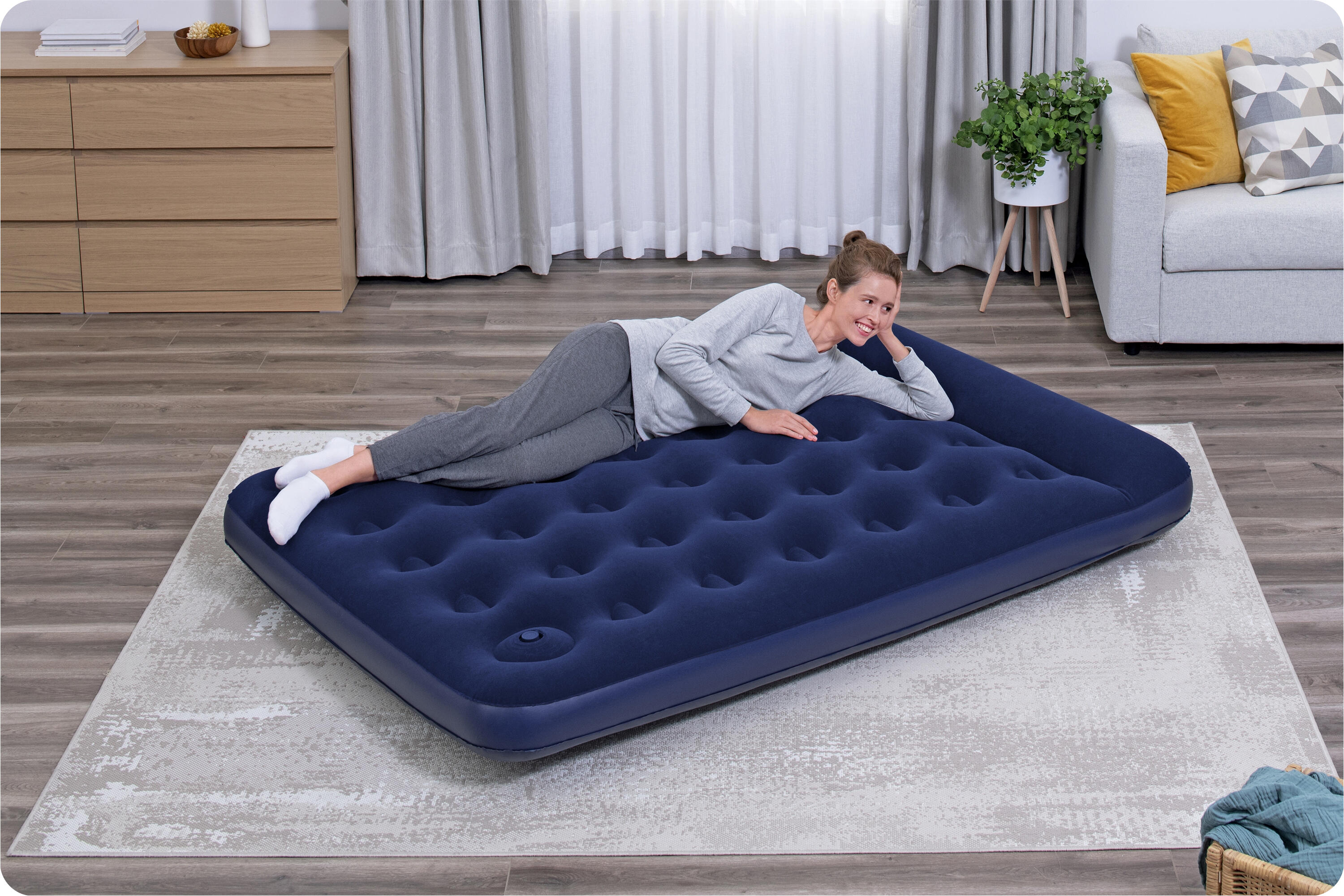 Matelas gonflable randonnée - Bleu marine 5/5