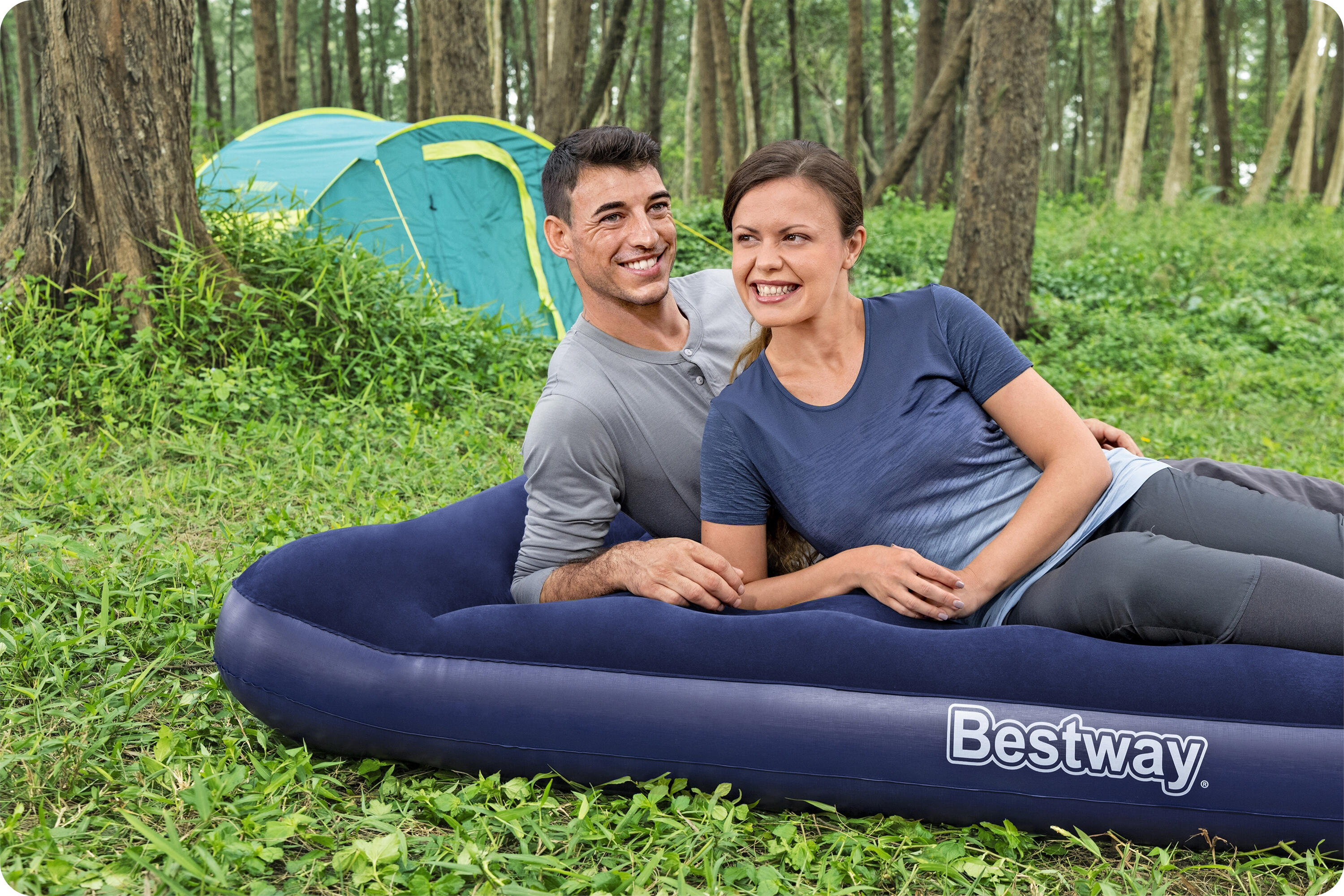 Matelas gonflable randonnée - Bleu marine 4/5