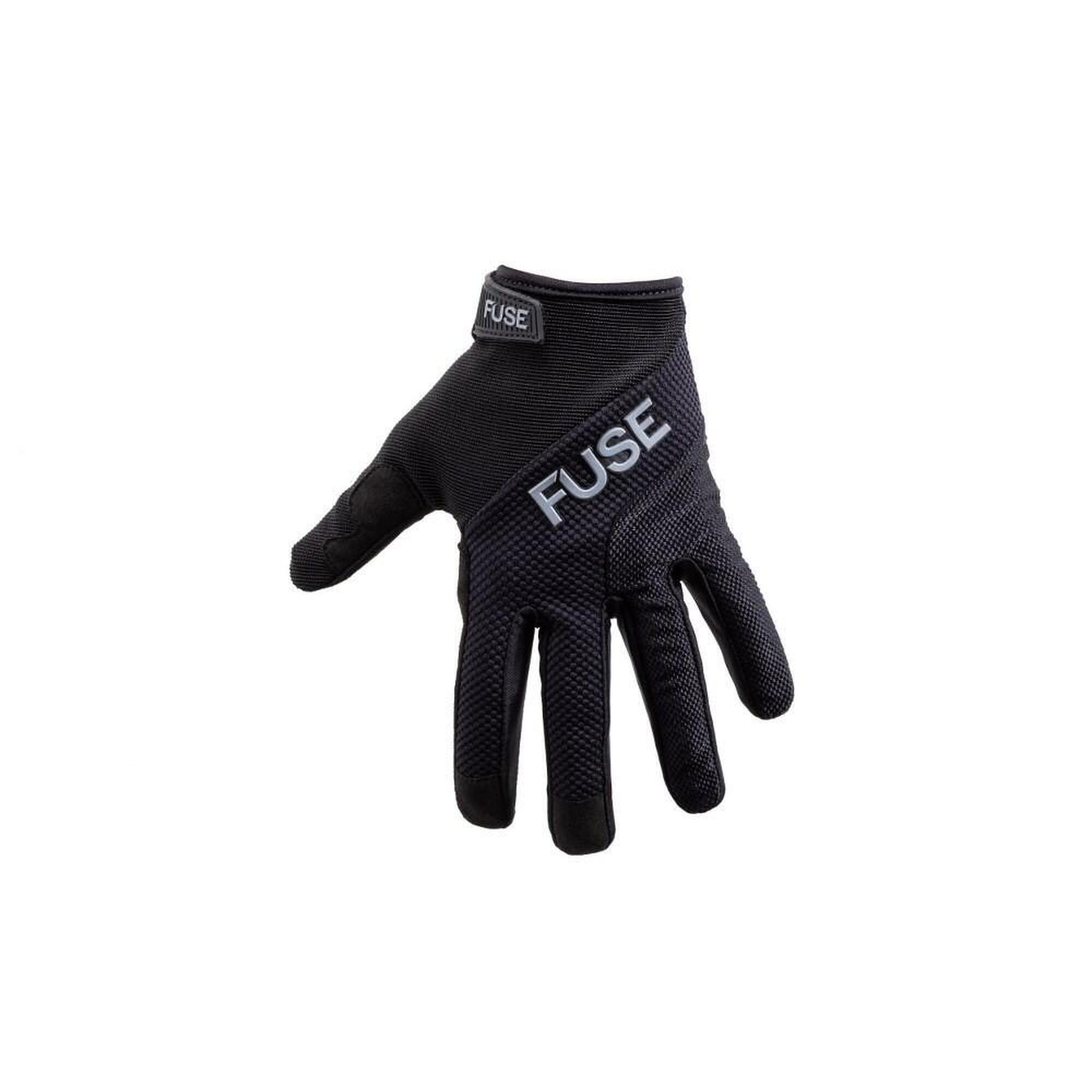 Rękawiczki Fuse Echo BMX dla dorosłych, czarne, duże