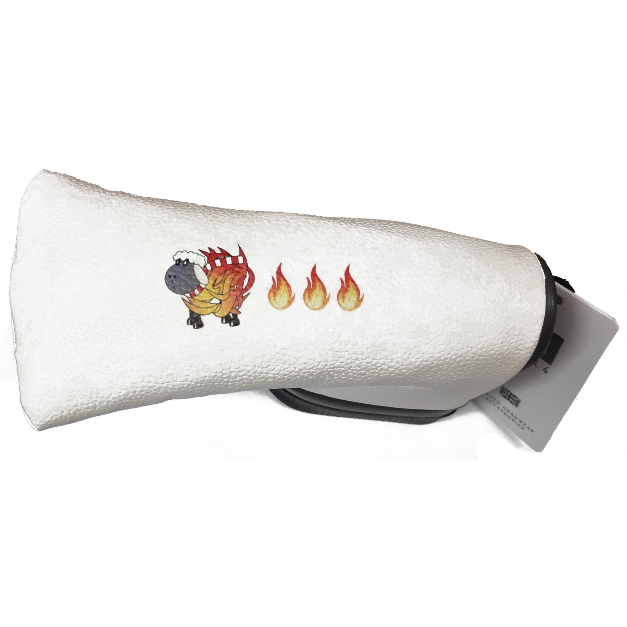 MASTERS GOLF Logo Sheep On Fire Blade Putter Cover - Black/Grey/White