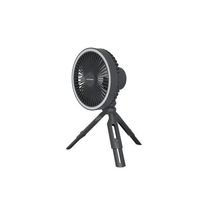 NEF10 Wireless LED Outdoor Fan & Powerbank 10,000mAh - Black
