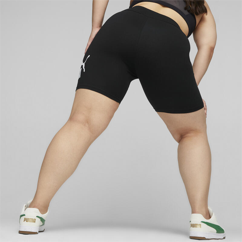 Essentials Logo korte dameslegging PUMA Black