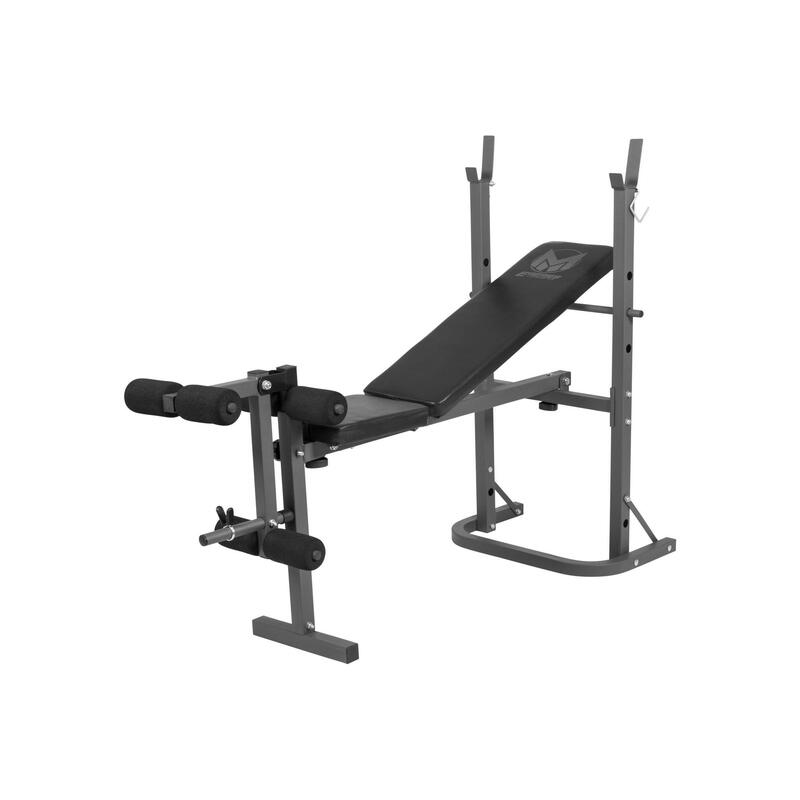 Gyronetics Halterbank - Fitnessbank - Met Leg Curl - Belastbaar tot 160 kg -