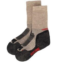 Calcetines de senderismo beige 2-pack de lana merino 2/4