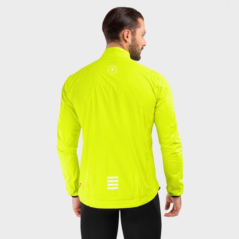 Veste de pluie vélo homme Cyclisme J2 Sveti Jure Jaune Brillant