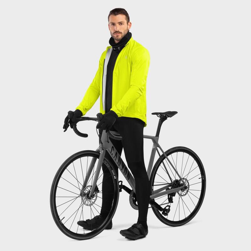Mężczyzna Kolarstwo Męska rowerowa kurtka przeciwdeszczowa J2 Sveti Jure Neon