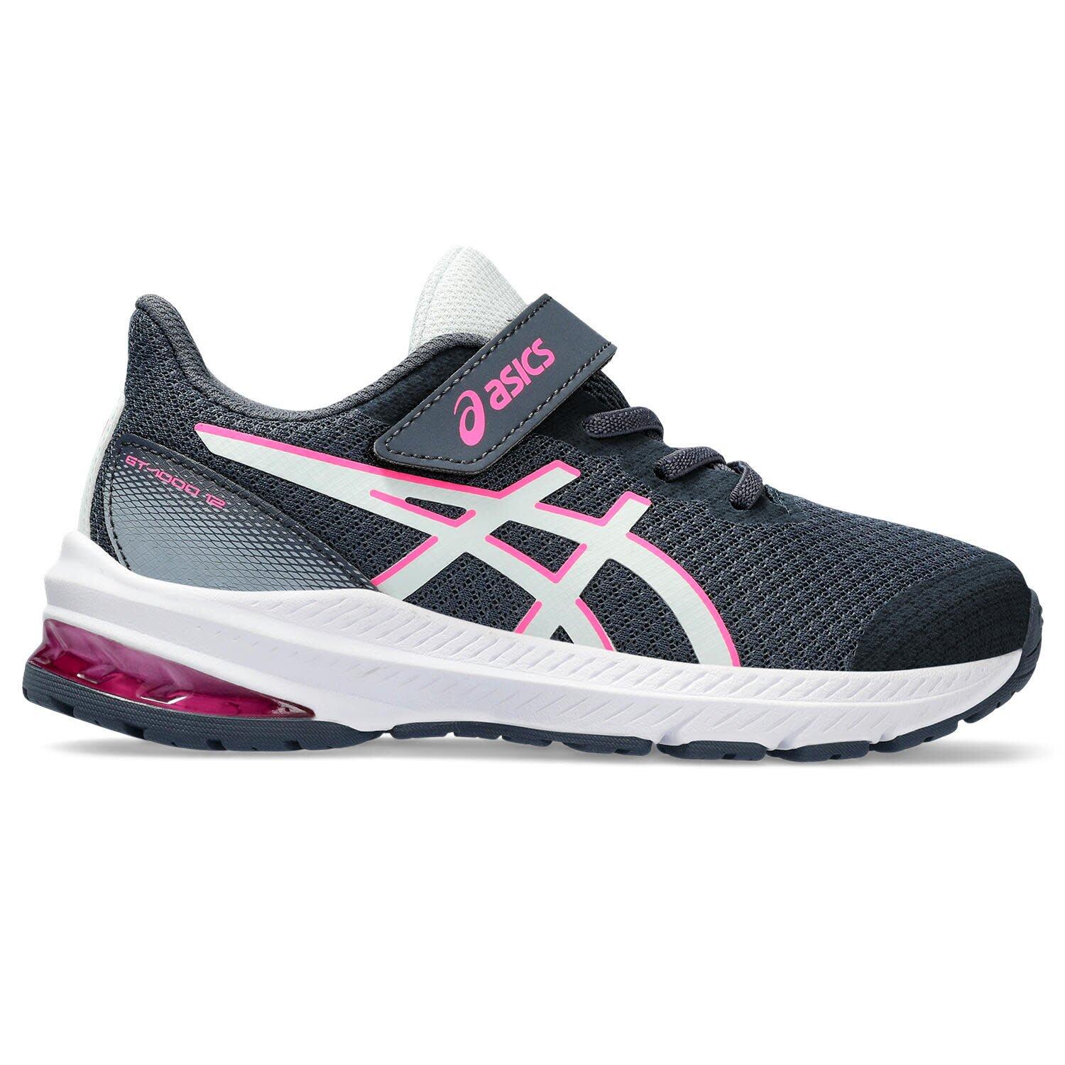 Asics - Chaussures De Running Enfants - Asics Gt-1000 12 Ps - Tarmac/pureaqua - Chaussures De Sport - Bleu|rose|violet - 28,5 - Decathlon
