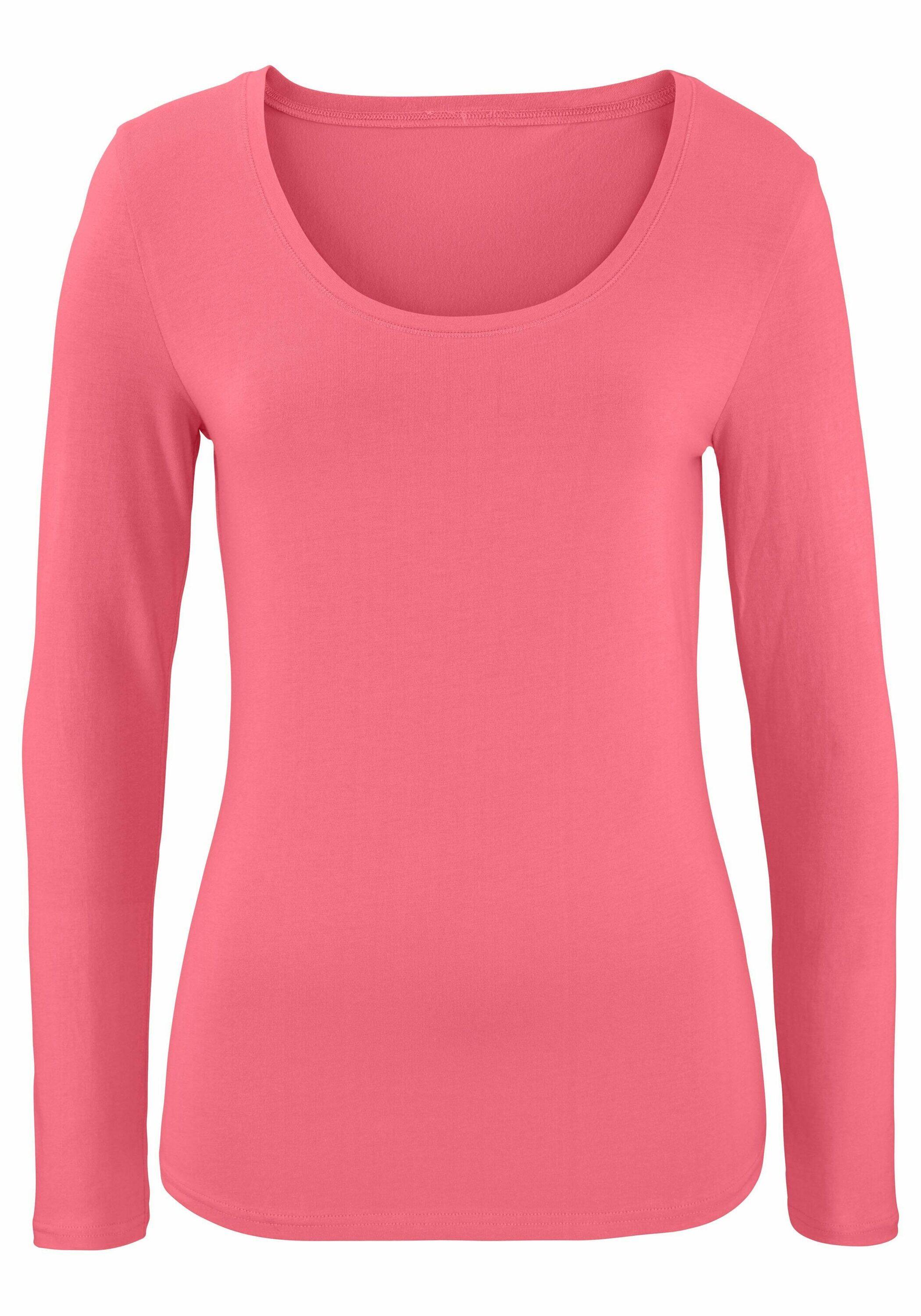 Damen Vivance Langarmshirts (2 Stück) aus Baumwoll-Stretch 5/7