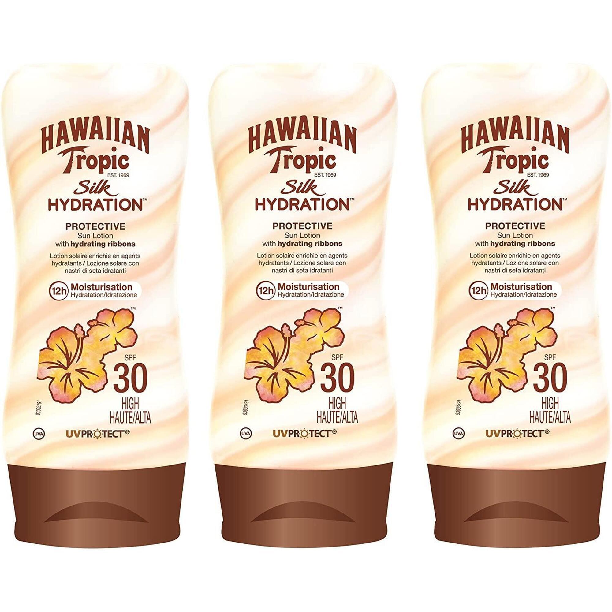 HAWAIIAN TROPIC Protector Solar Hawaiian Tropic Silk Hydration Protective SPF 30 Pack 3 x 180ml