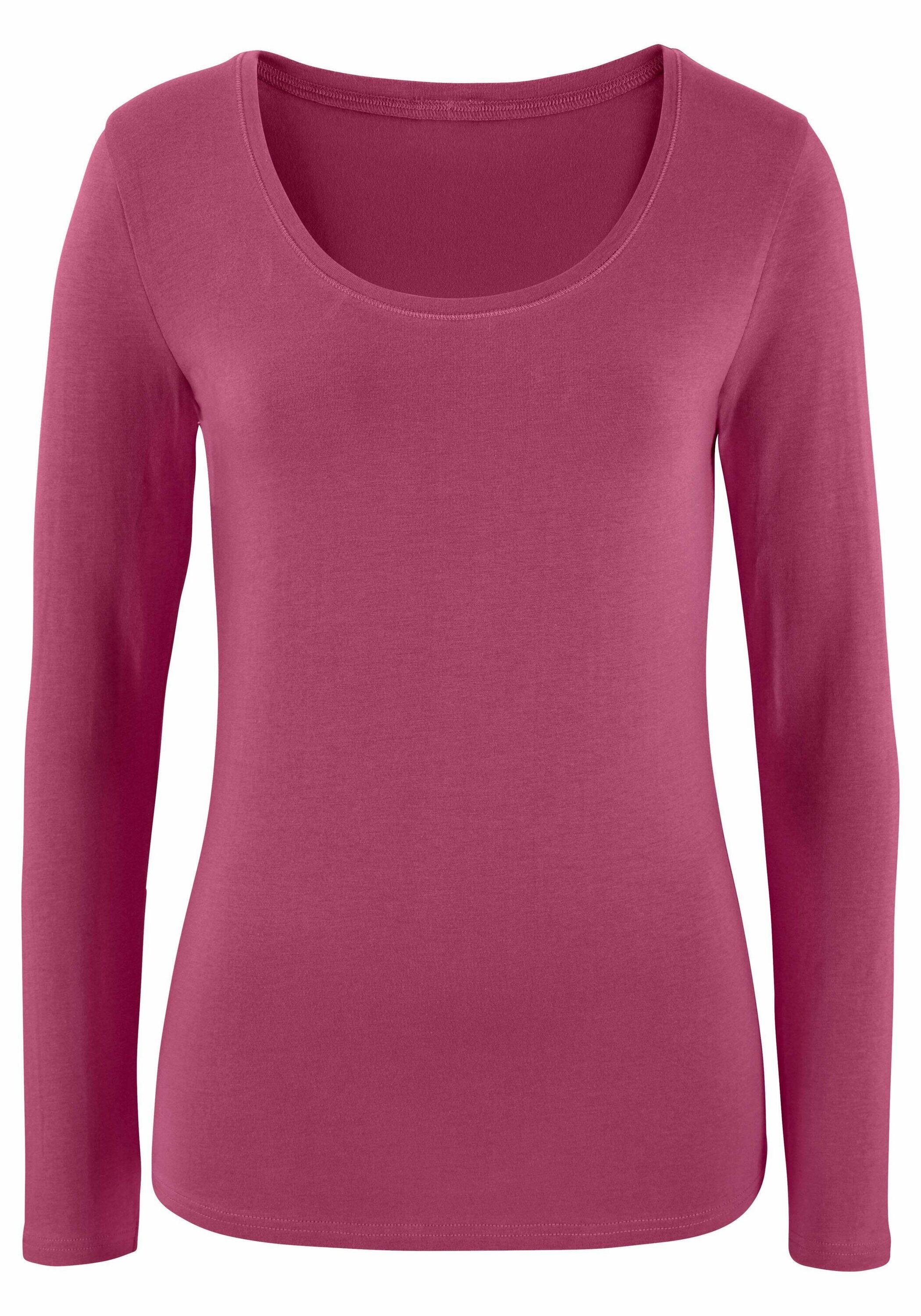 Damen Vivance Langarmshirts (2 Stück) aus Baumwoll-Stretch 5/7