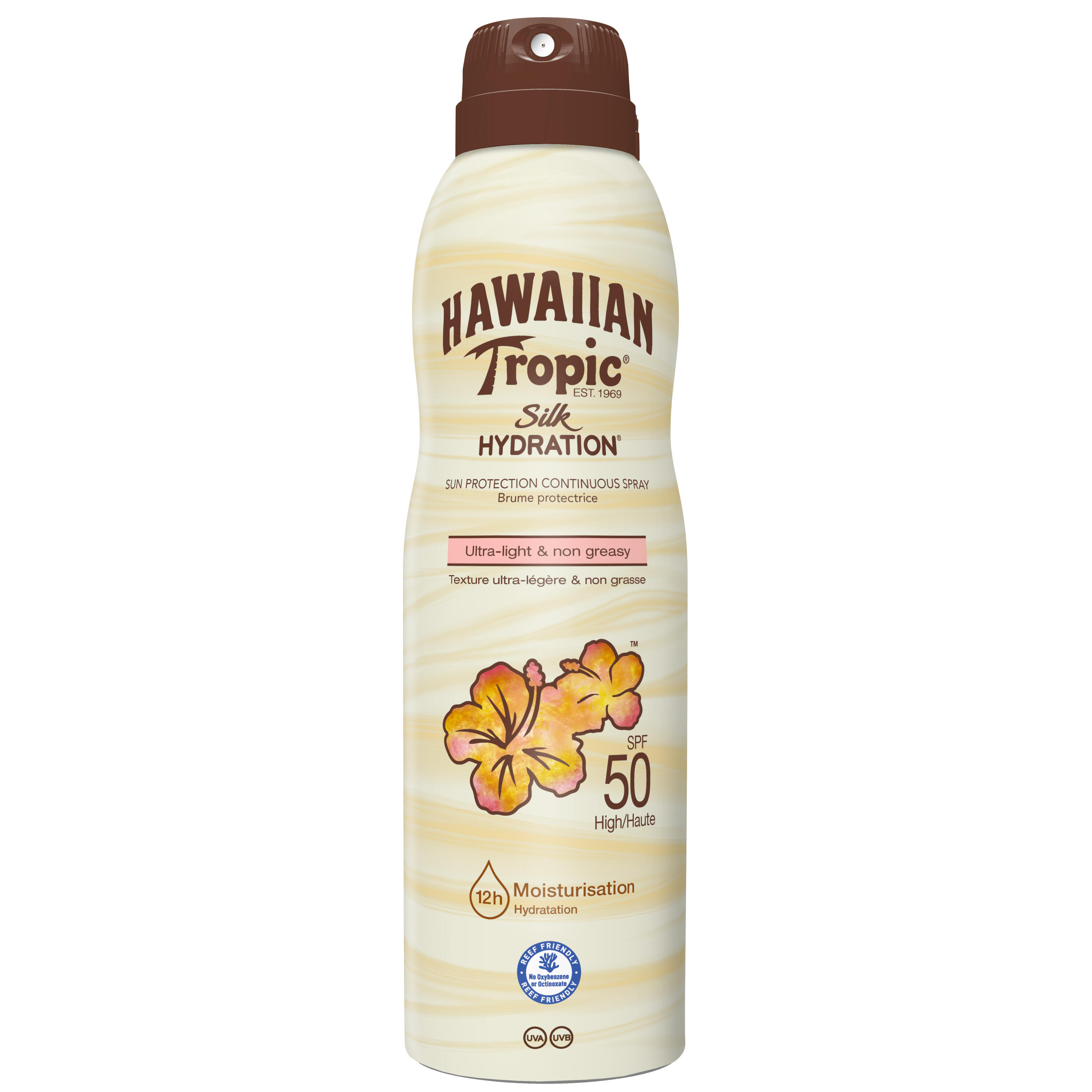 HAWAIIAN TROPIC Crema Protectora Solar Hawaiian Tropic Bruma Silk Hydration Air Soft SPF50