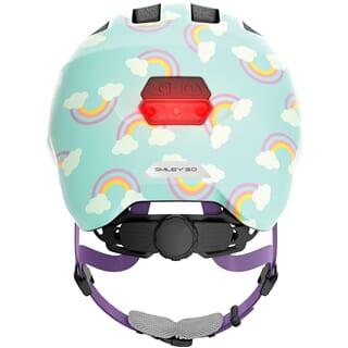 ABUS Casque de loisirs pour enfants "Smiley 3.0 LED" blue rainbow