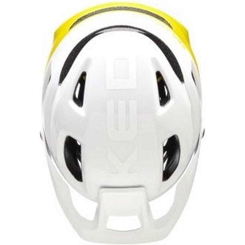 KED Casque de vélo MTB Pector ME-1, blanc-jaune