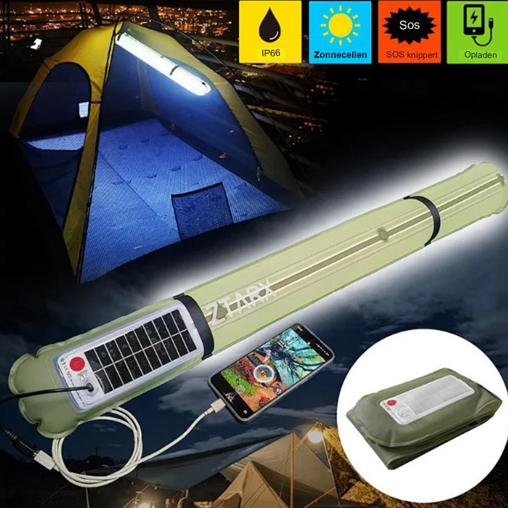 Campinglamp Opblaasbare TL  Zonne-energie  Powerbank 4/8