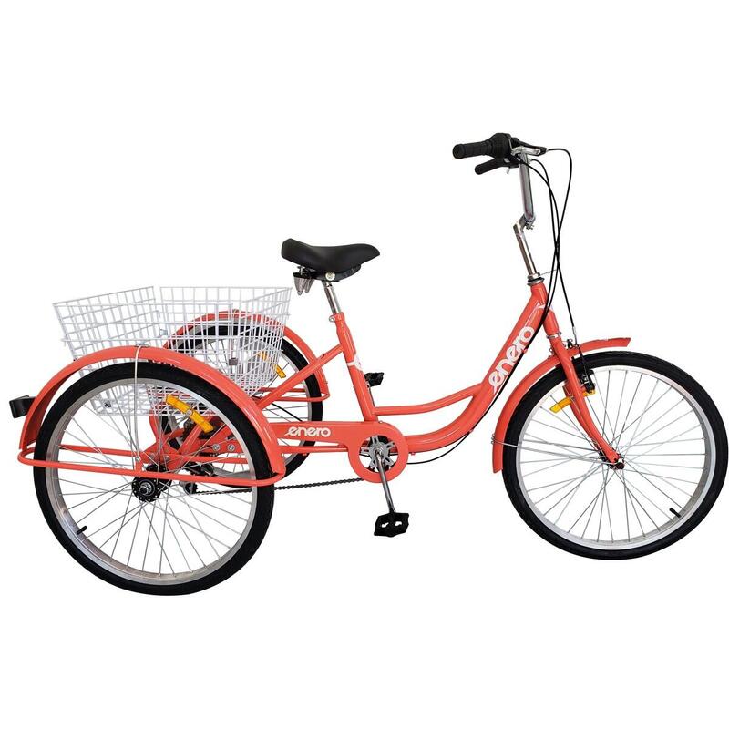 Rower 3 kołowy dla dorosłych Enero 24" 6biegowy gotowy do jazdy ENERO