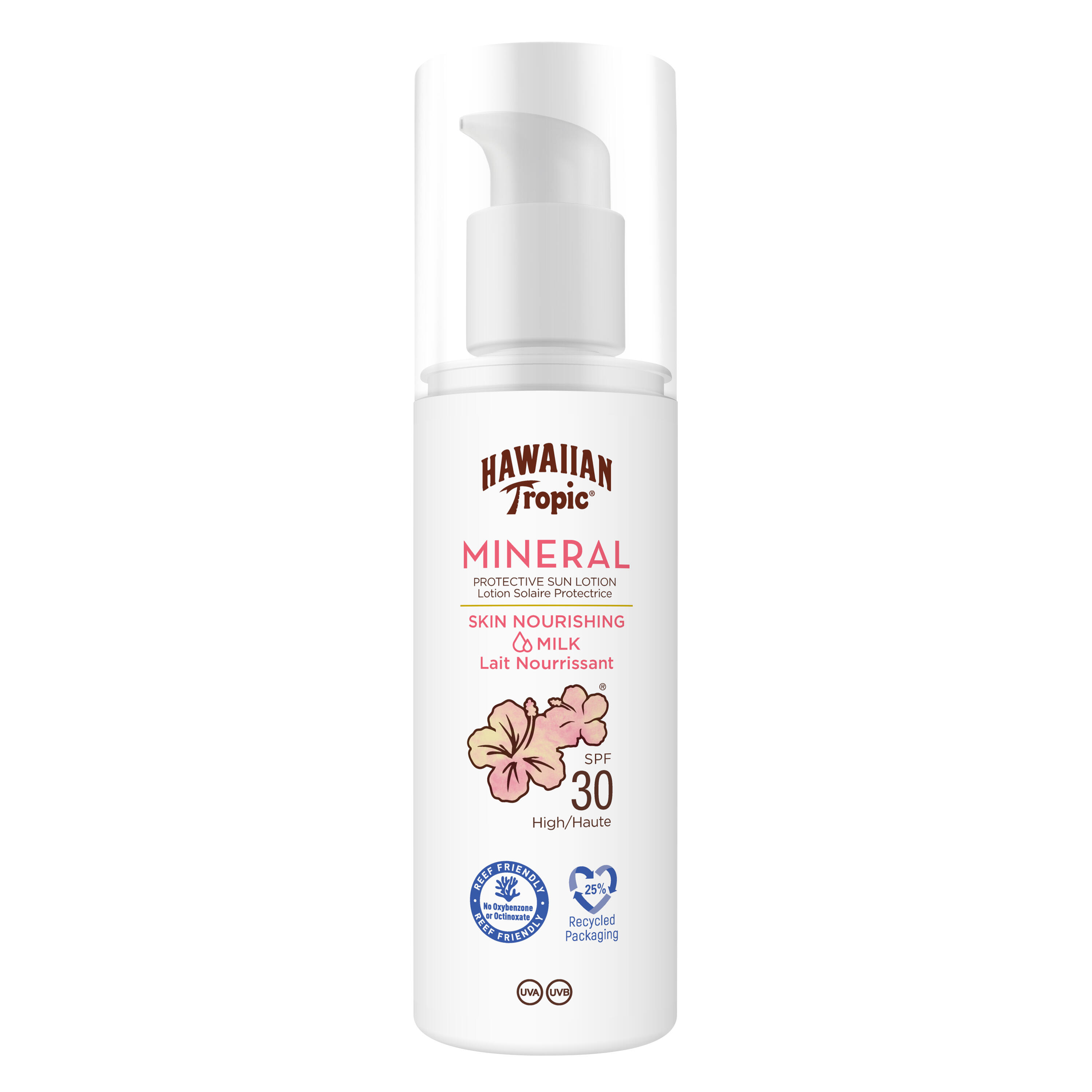 HAWAIIAN TROPIC Loción Leche Solar Hawaiian Tropic Mineral Nutritiva Corporal Factor SPF30