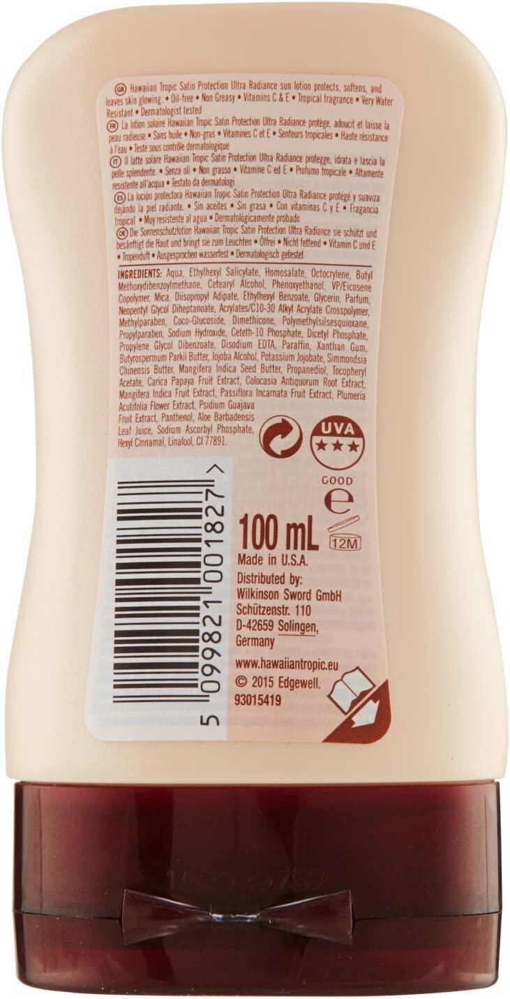 Protector Solar Hawaiian Tropic MINI SATIN SPF15 100ML 12 3/3