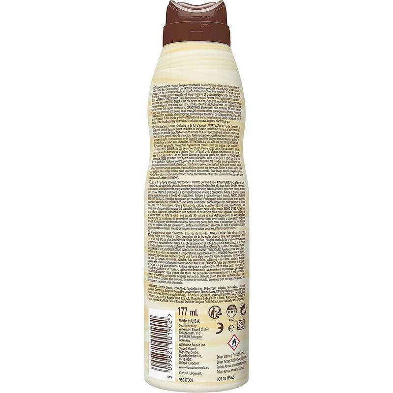 Creme de proteção solar Hawaiian Tropic Silk Hydration Air Soft Mist - SPF30