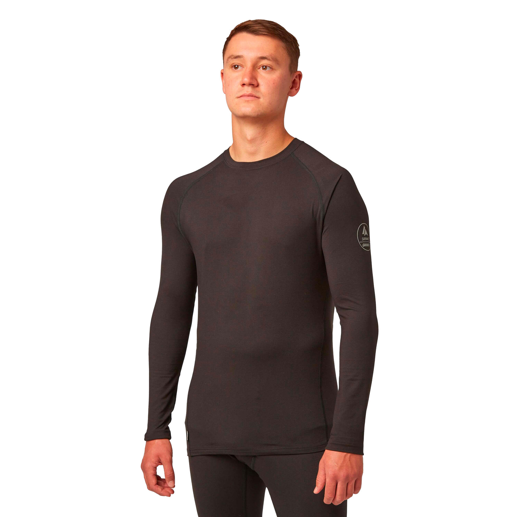 CarbonDri Bodyfit Crewneck Black 1/4