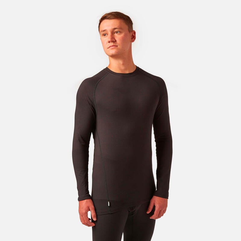 Thermoactieve Surfanic Bodyfit Crewneck-herenlongsleeve