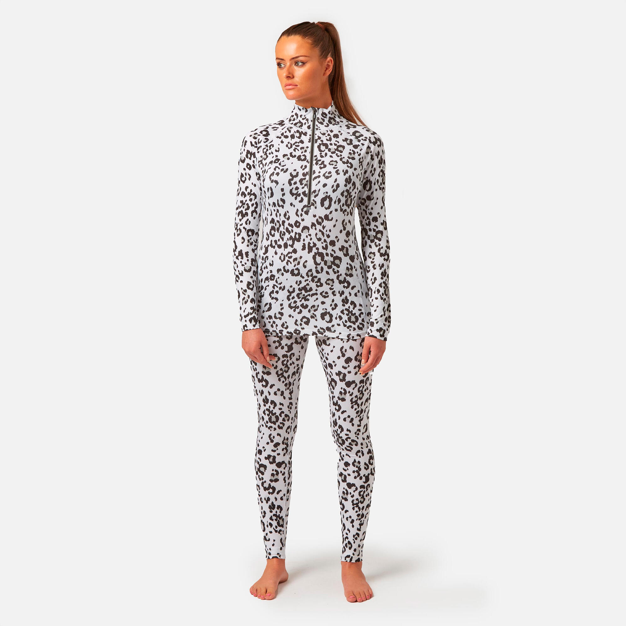 Cozy Limited Edition Zip Neck Snow Leopard 2/4