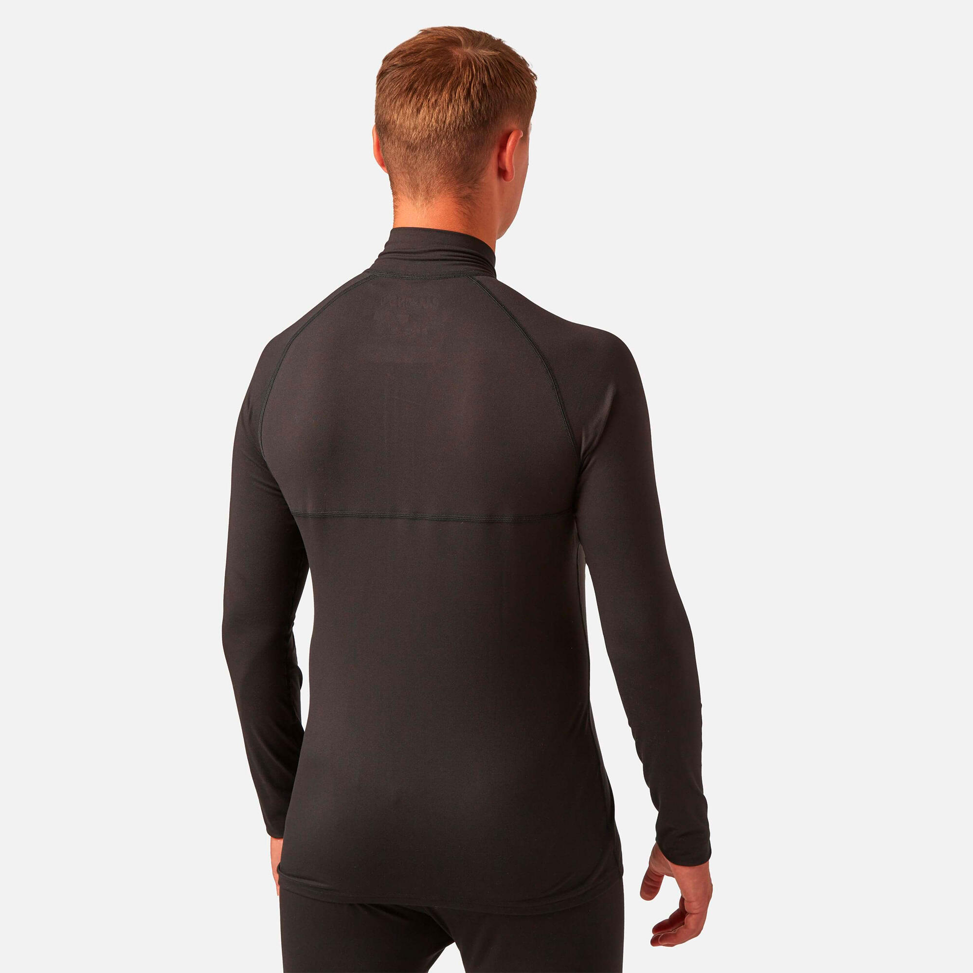 CarbonDri Bodyfit Zip Neck Black 4/6