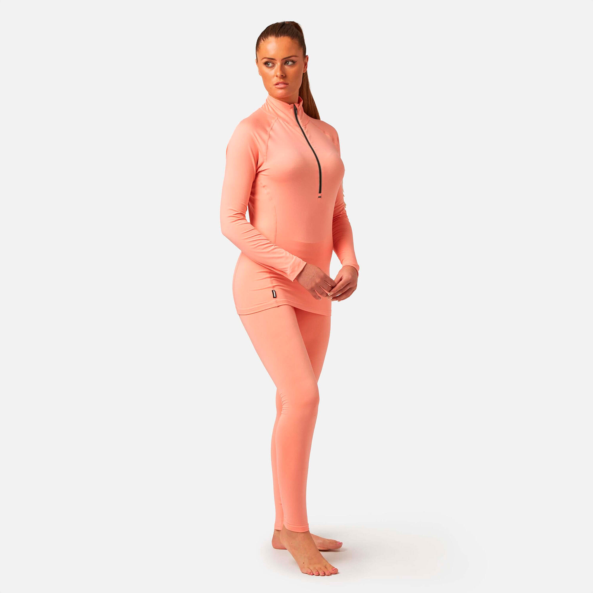 CarbonDri Cozy Zip Neck Dusty Pink 6/7