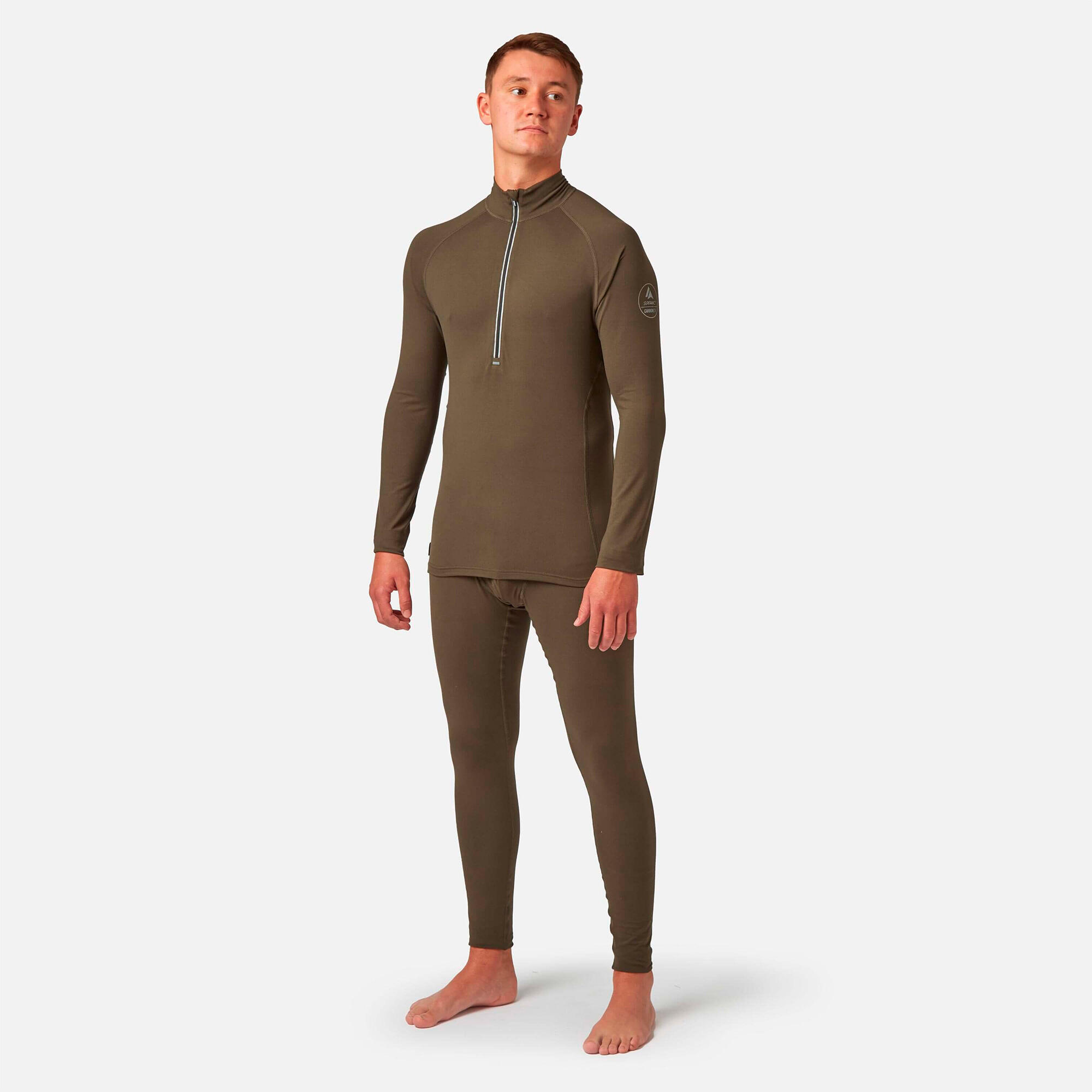 CarbonDri Bodyfit Long John Dark Khaki 2/6