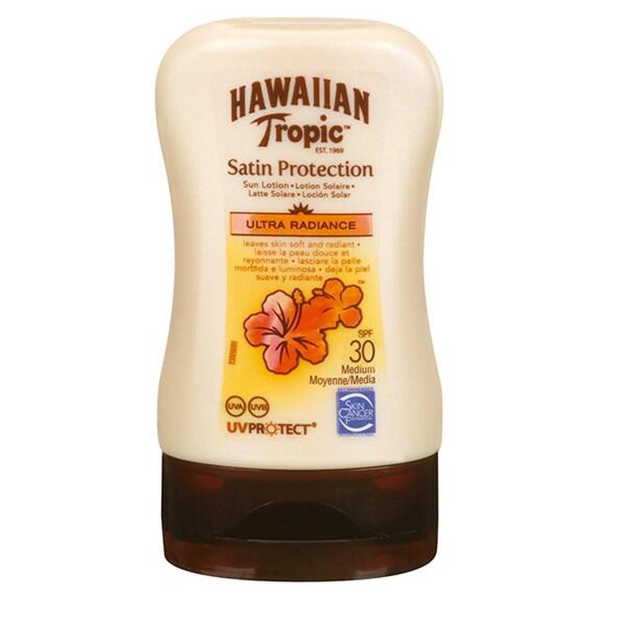 Protector Solar Crema Hawaiian Tropic Satin Protection MINI Ultra Radiance SPF30 1/3