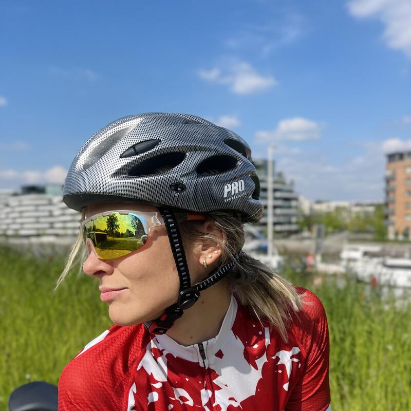 Fietshelm Heren/Dames - Carbon Look - Allround