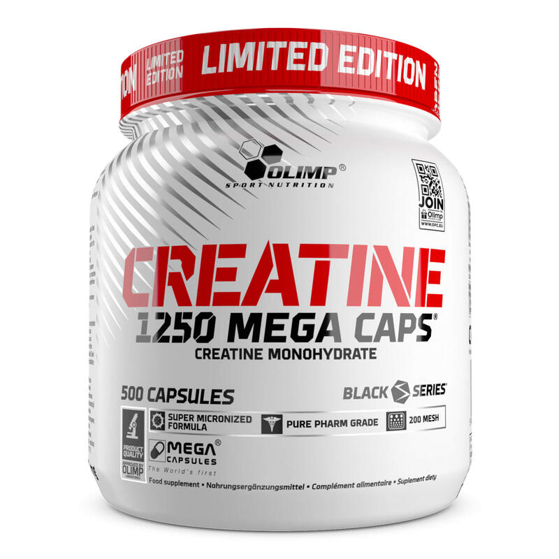 Kreatyna Olimp Creatine 1250 Mega Caps® - 500 Kapsułek - Limited Edition