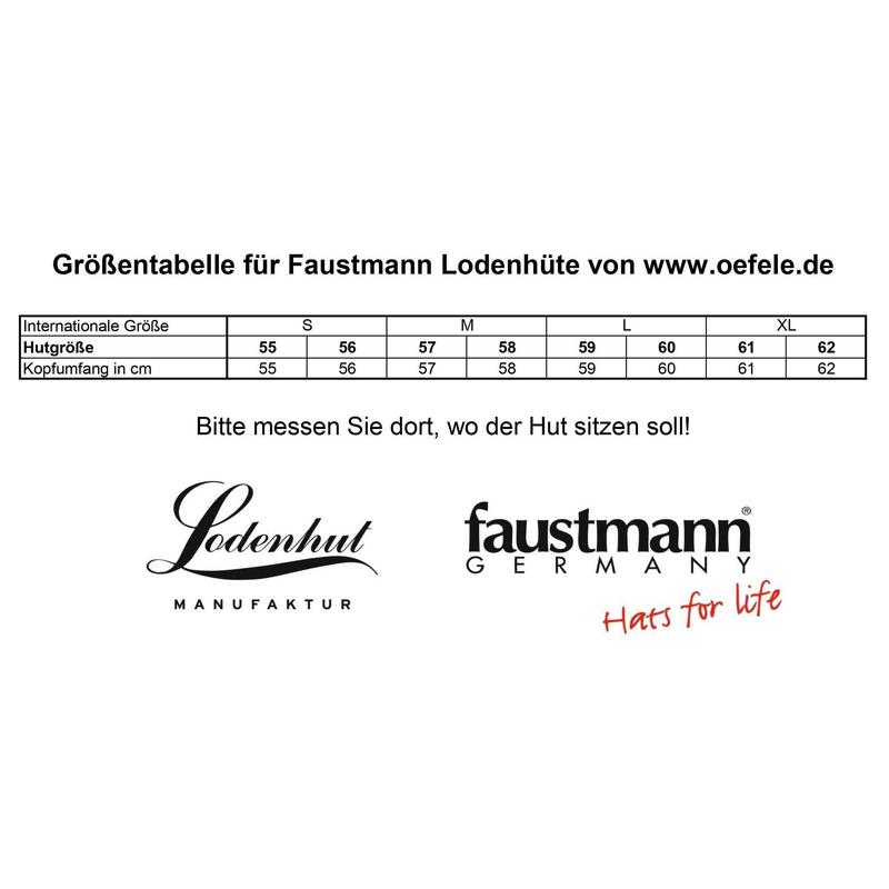 Faustmann Lodenhut Wollhut mit Kordel braun-meliert aus 100 % Wolle NEU SALE!