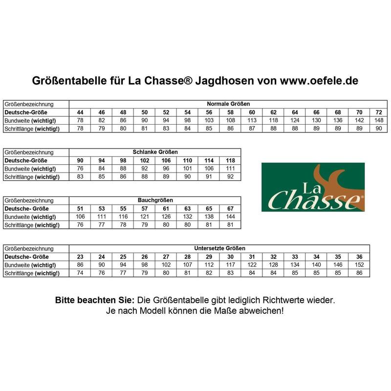 La Chasse® Velveton-Jagdhose (Stiefelhose) geräuschlos, reißfest & waschbar NEU