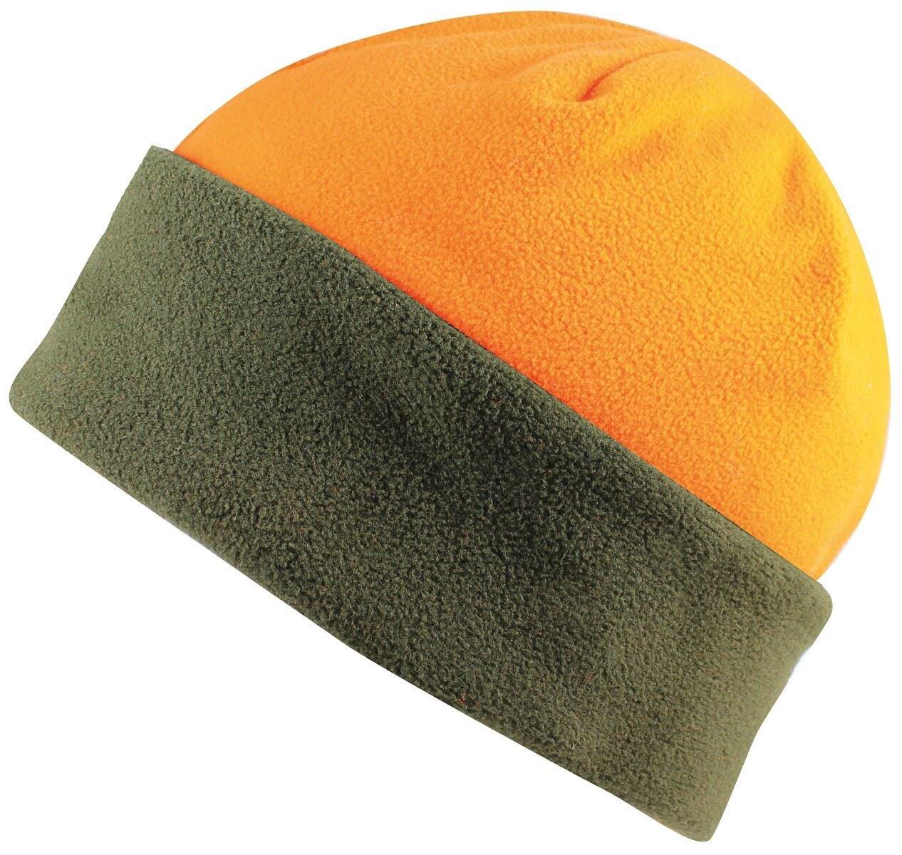 Elutex Wendemütze signalmütze Fleecemütze wendbar signal orange Signalmütze NEU 2/4