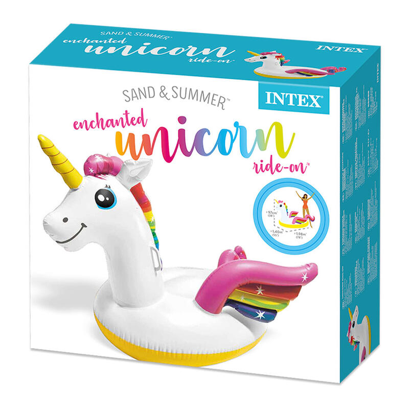 Intex 57561NP - Cavalcabile Unicorno, 198x140x102 cm