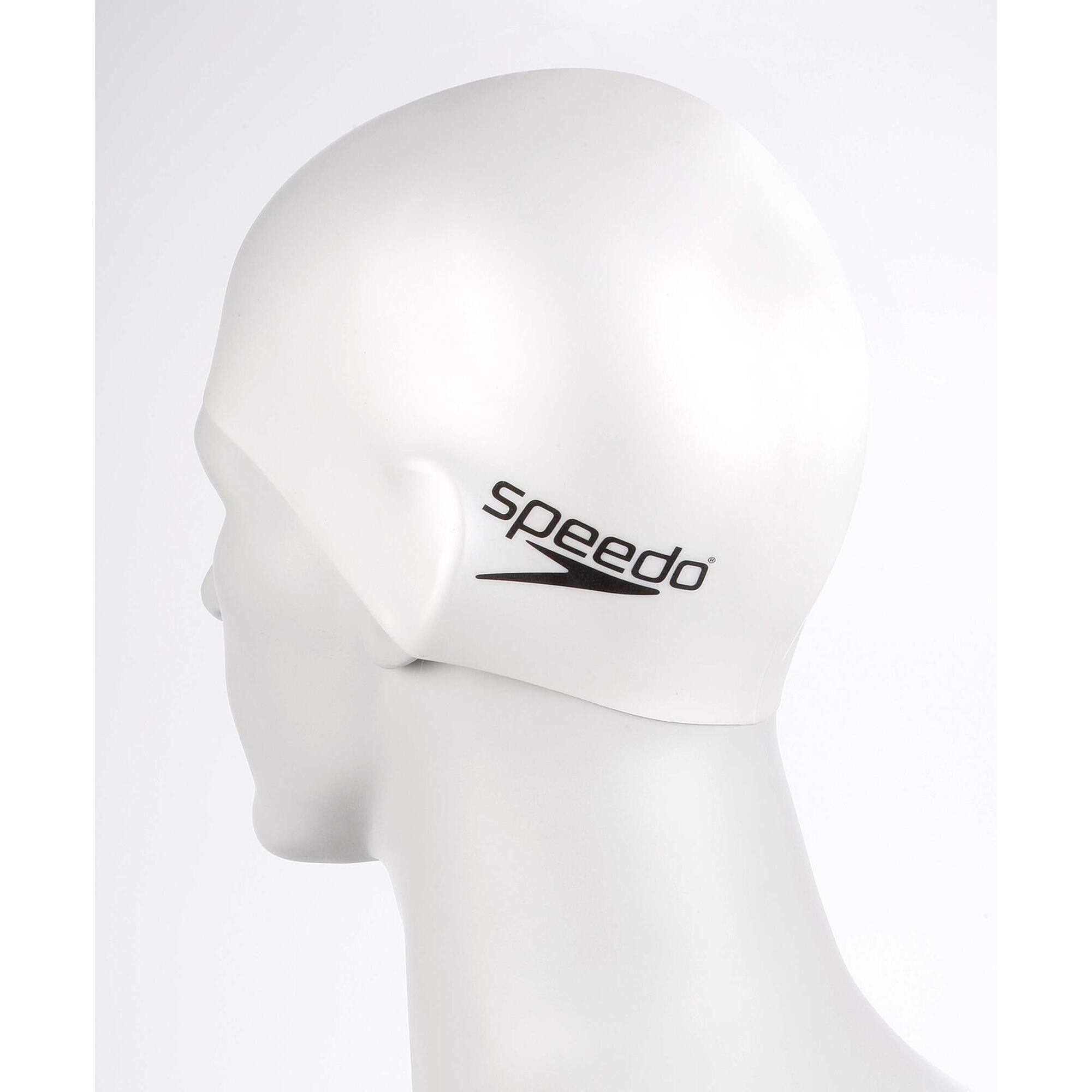SPEEDO Speedo Plain Flat Silicone Cap White